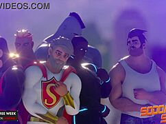 gay heroes super group suck and fuck in sodomysquad