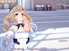 Barbara from Genshin Impact fucks in shopping center