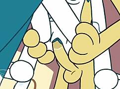 jenny and sheldon parody gets wild with brokenrobot blowjob action