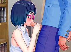 All sex scenes from HS Tutor game part 3