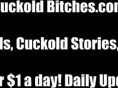 Watch bikers stretch my pussy wide in wild cuckold femdom action