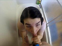 early morning shower with curvy step sister in 4k