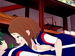 Ochako And Izuku Intense Sex!