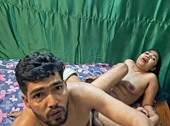 Desi boy strips beautiful blonde and fucks her pussy