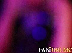 Blonde woman enjoying a relaxing session with accessories