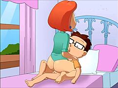 Steve Bangs Meg and Lois in Wild Cartoon Hentai Scene. Family Fun Unleashed.