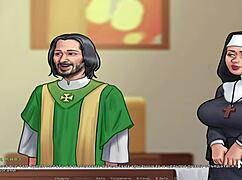 Mature Woman Helps Husband in Summertime Saga