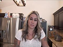 Hot Blonde Step Aunt Misty Meaner Guides Sex Ed Lesson