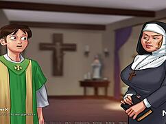 Mature Woman Helps Husband in Summertime Saga