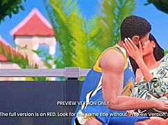 courtside action in 3d anime parody preview