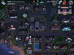 Slut rides big cock in summertime saga, getting cum on nipples