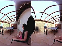 three amazing table tennis players