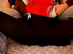 Indian housewife bends over for doggystyle sex on bed and gets creampied