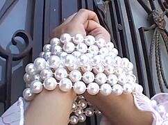 Blonde Beauty in Heels and Stockings Captivates with Her Allure