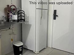 biker delivery guy gets wild gagging blowjob payment 😈