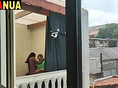 if my neighbor knew about the interracial blowjob at home