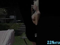 Blonde Babe Rubbing Shaved Pussy, But What Happens Next in High Definition?