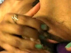 Latina Girlfriend Squirts During Orgasm with Big Dildo in Close-Up