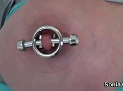 Unfaithful English Mature Lady Sonia Flashes in Lingerie