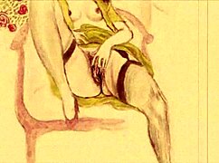 Vintage Erotic Animation Captures Retro Charm in Unique Cartoon Style