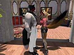 This unusual furry yiff has big tits and asses with monster cocks in hentai animation! 🐾