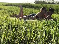 Hardcore Backstage Fucking with Skinny Young Babe in Wild Action.