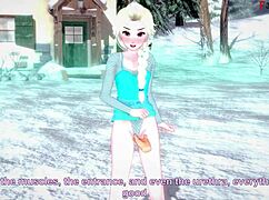 Elsa Sucking And Having Sex In Frozen Fantasy With 3D Cartoon Hentai