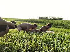 Hardcore Backstage Fucking with Skinny Young Babe in Wild Action.