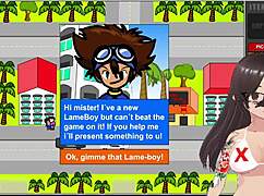 Playing Frank's Adventure 1 in Spanish, an exciting cartoon anime game.