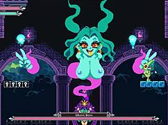 3D game with big tits and femdom action