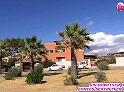 hey, wanna see two german lesbian teens bang outdoors with strapon on mallorca