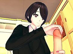 Boss Trains Employee Hard in Hentai