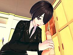 Boss Trains Employee Hard in Hentai