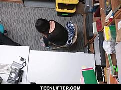 Teenlifter - Petite 18+ Latina Shoplifter, Want to Avoid Police with Big Dick Guard Sex?