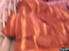 Dagfs - Skinny Brunette Babe Gropes Her Small Tits Alone In Kitchen