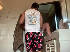 i snuck into the living room to fuck my best friend's wife while he watched tv