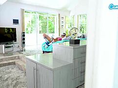 Passionate Standing Sex With Wife In Erotic Lingerie, Feeling Intense Anal Pleasure