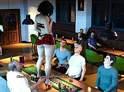 Anna plays in bar 😏