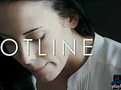 call center European babes dive into hot lesbian sex after hours