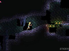 Cute blonde with big ass fucked by monster cock in pornplay game