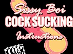 Hey, sissy boi learns cock sucking instructions 😈