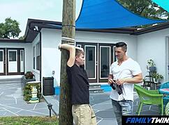 Gay Uncle and Nephew Encounter in Public Garden