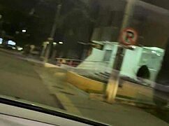 unknown guy bangs young colombian after club in public car