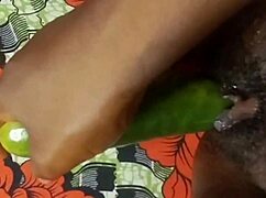 Cyndy Blackslave Cucumber Fuck With Squirt