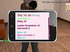 Wife and stepmother playing a game together.