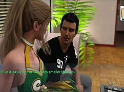 Wife and stepmother playing a game together.