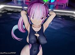 Wow, connection dance with Minato Aqua and Yozora Mel!