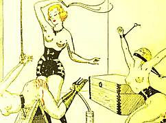 Vintage erotic drawings bring back steamy old-school vibes.