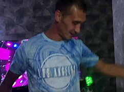 an unfaithful wife fucks at a party with strangers in front of a cuckold who is just looking at it - 2 62