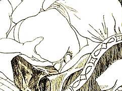 Vintage erotic drawings bring back steamy old-school vibes.